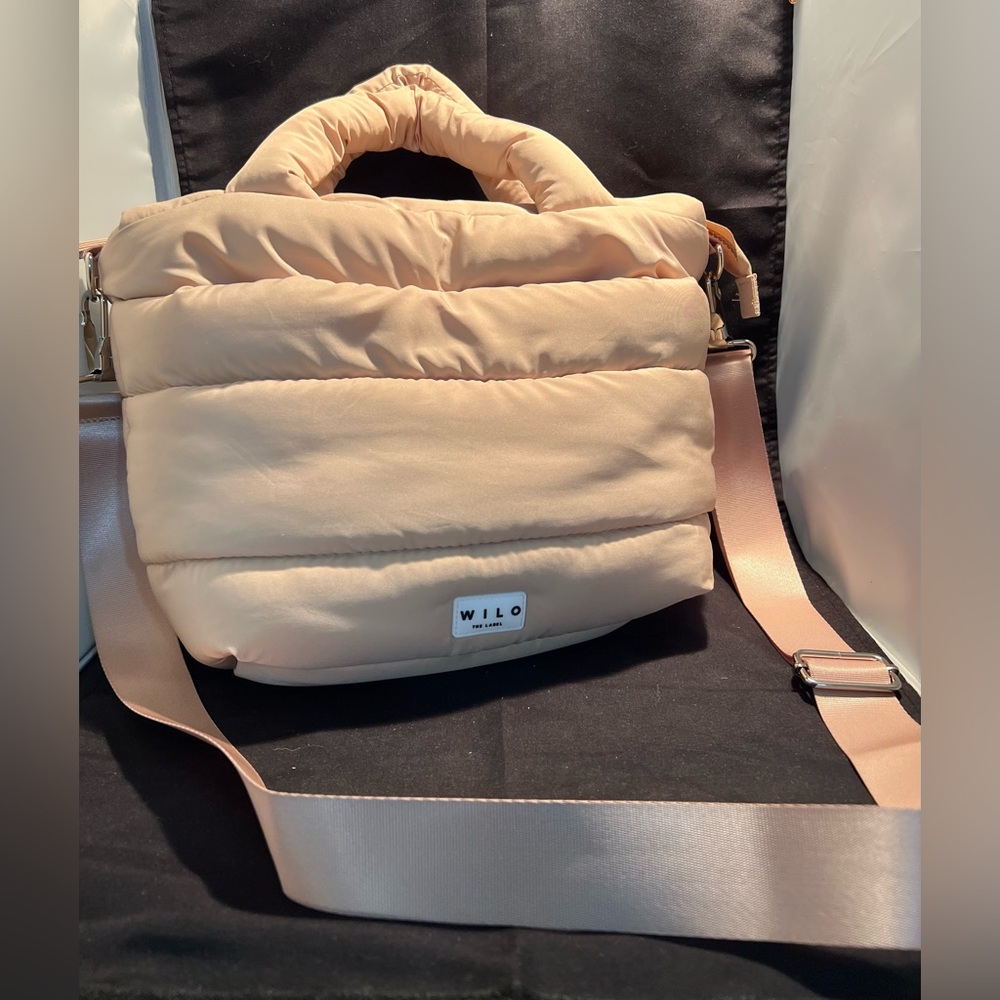 Wilo The Label Mini Women's Cream Puffer Shoulder Bag
